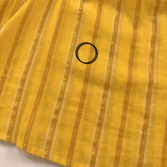 Apiece Apart Maria Del Mar Top in Yellow Metallic Stripe Size 4 - Picture 12 of 12